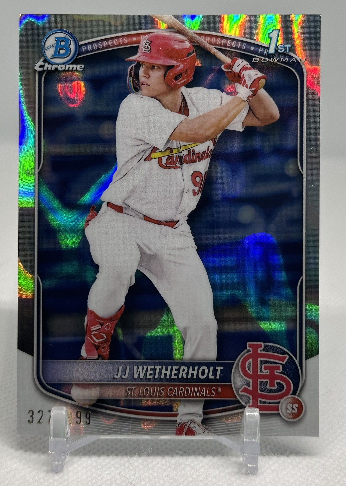 *Read* 2025 Bowman JJ Wetherholt 1st Chrome Lava Refractor /399 #BCP-22