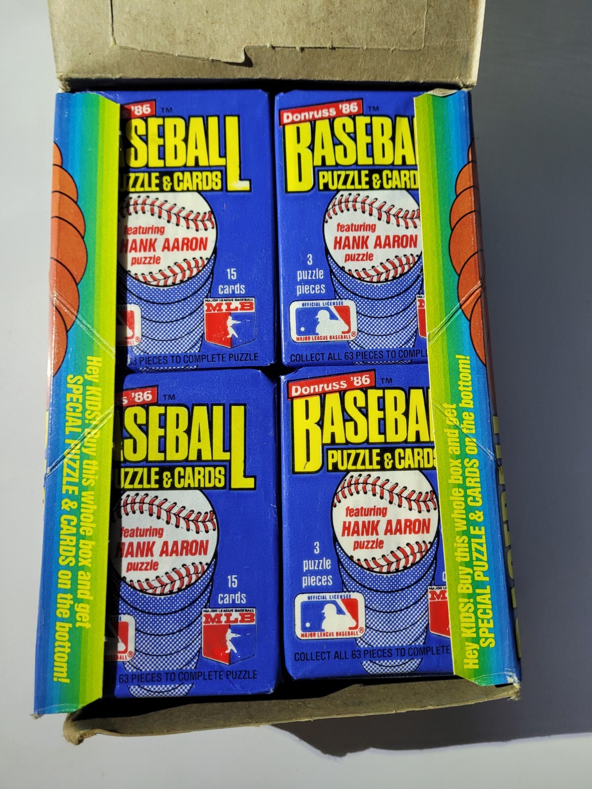 1986 Donruss Baseball Factory Sealed Wax Pack From Box Jose Canseco RC Rookie !!