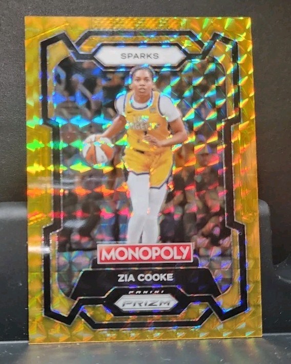 2024 Panini Prizm Monopoly WNBA Zia Cooke Gold Finite /49 SP SPARKS
