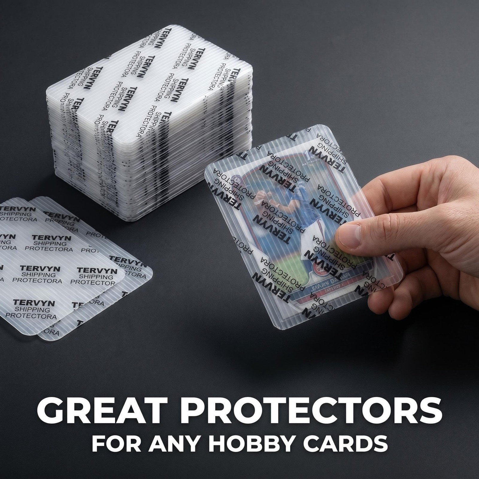 960 Pack Trading Card Shipping Protectors-3.5 x 4.5 inches, Translucent – Pre…