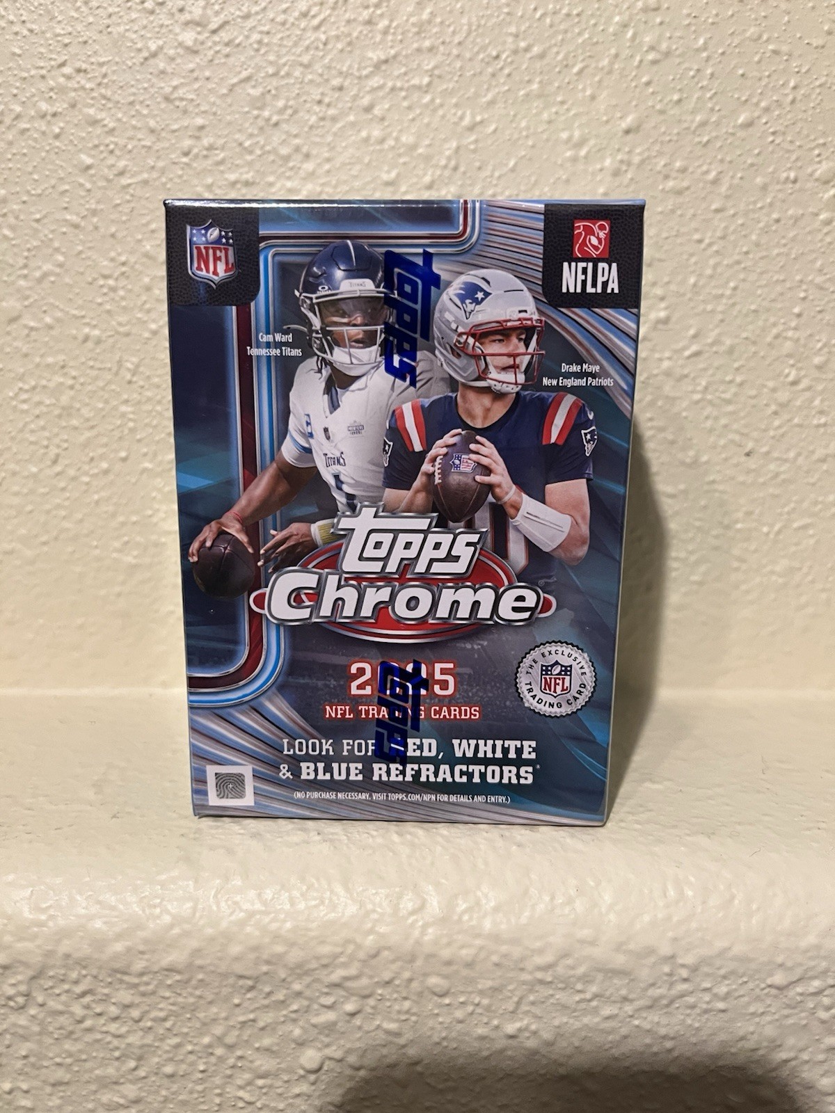 2025 Topps Chrome Football NFL Factory Sealed Blaster Value Box