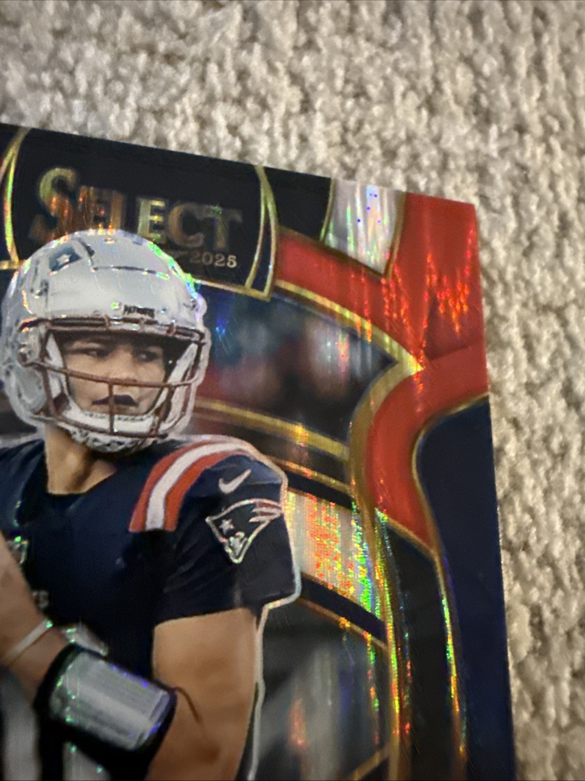 2025 Panini Select – Concourse Drake Maye #80 Black & Red Shock Prizm