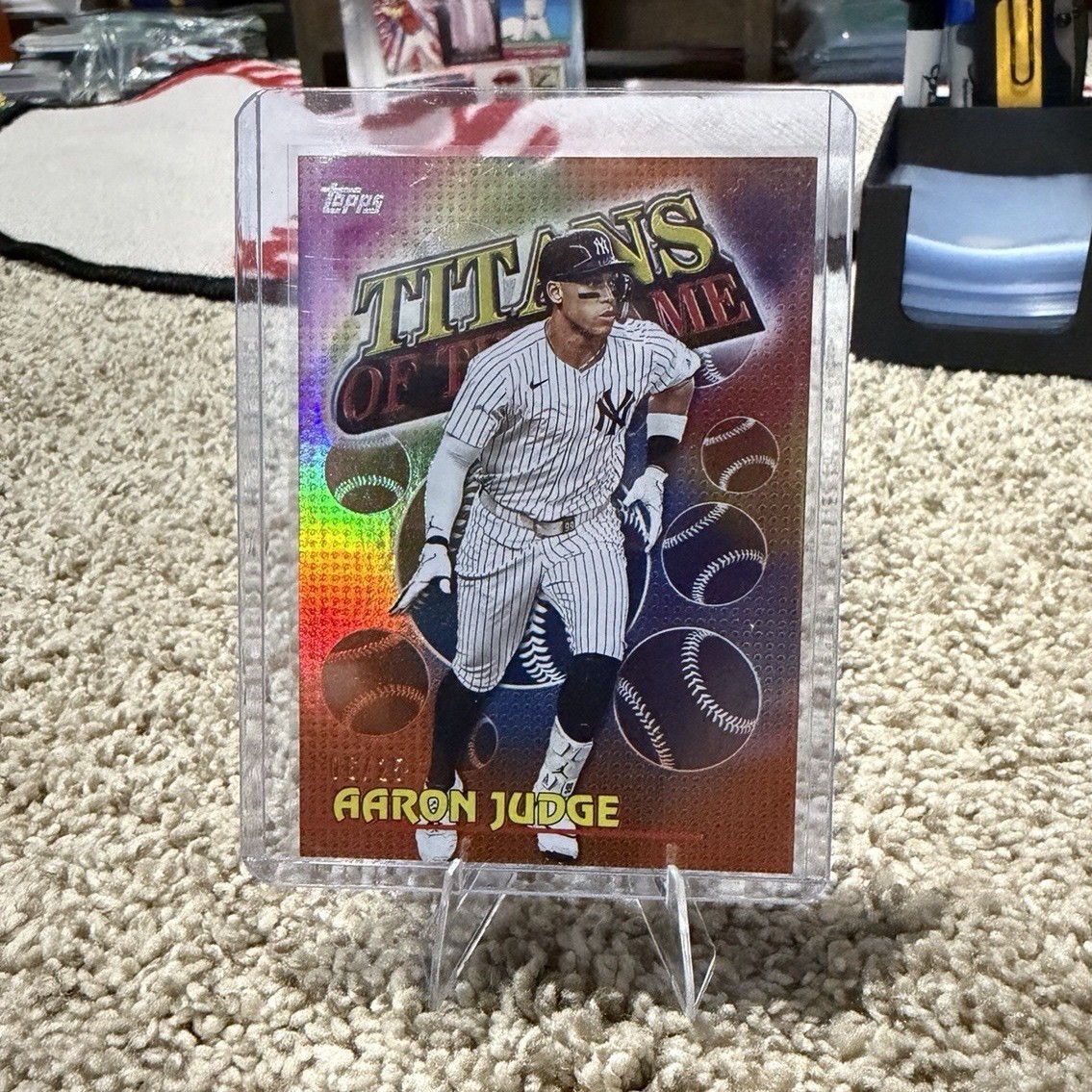 2026 Topps Series 1 Aaron Judge Titans of the Game Insert #TOG-3 Yankees 6/25