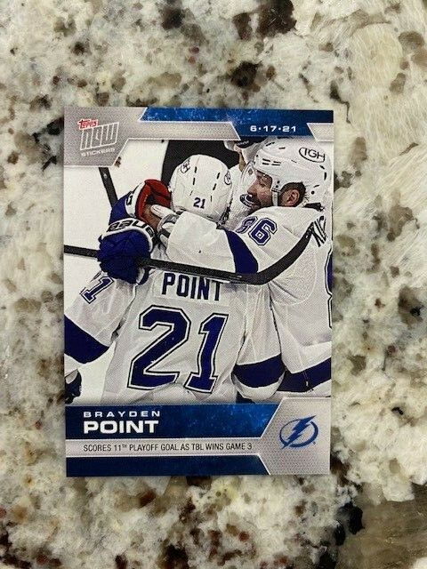 2020-21 TOPPS NOW NHL STICKER WEEK 23 TAMPA BAY LIGHTNING BRAYDEN POINT #200