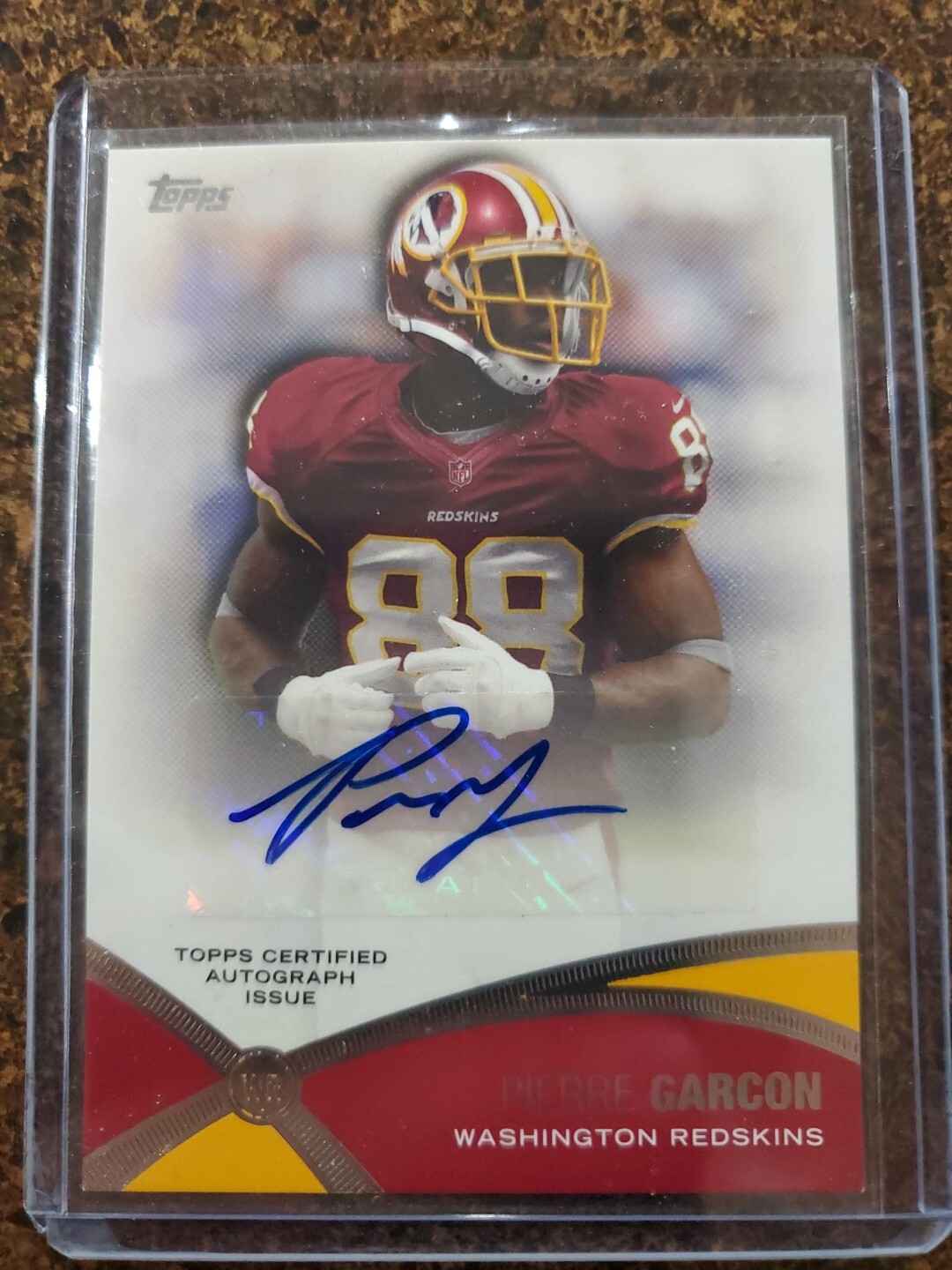 2012 TOPPS Prolific Playmakers Autogragh Card Pierre Garcon Auto Rare