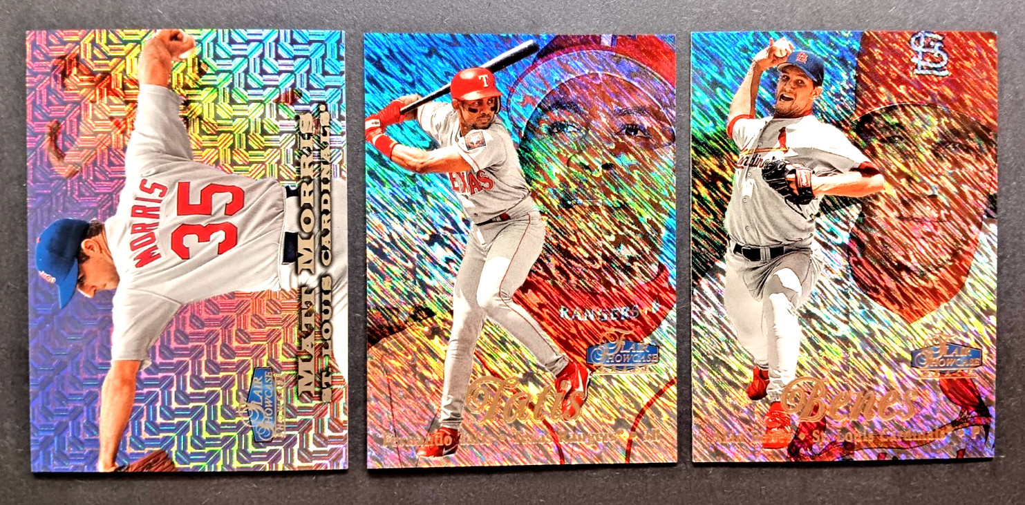 1998 Flair Showcase Baseball 11 Card Lot Row 0 1 2 3 See List in Description