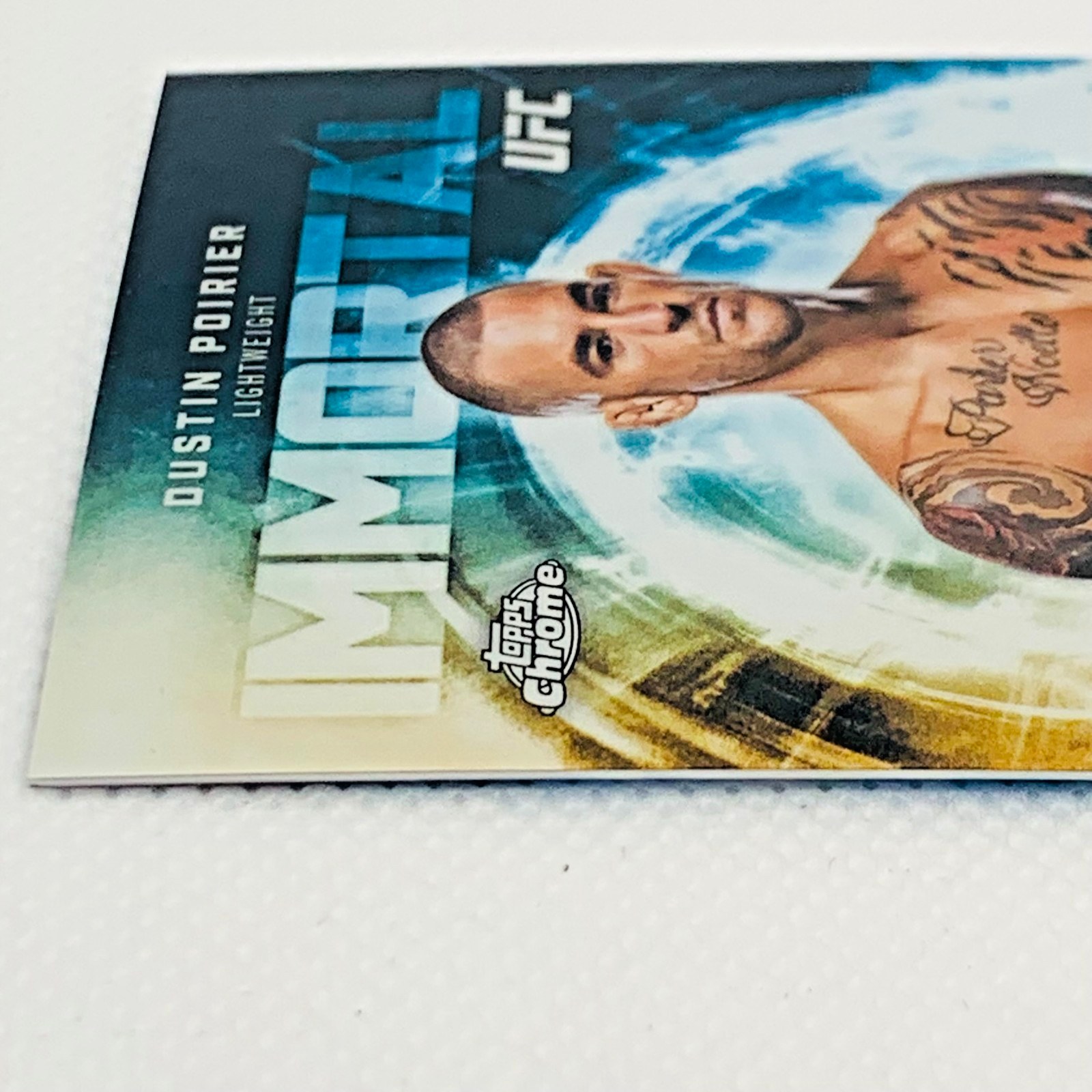 2026 Topps Chrome UFC – Case Hit Dustin Poirier Immortal Force SSP Insert IF-12