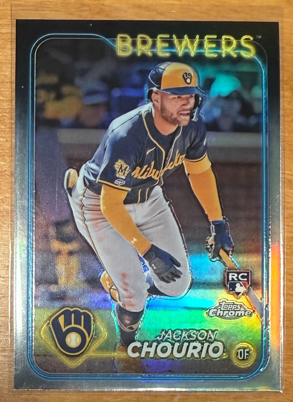 2024 Topps Chrome Jackson Chourio Refractor Rookie #161