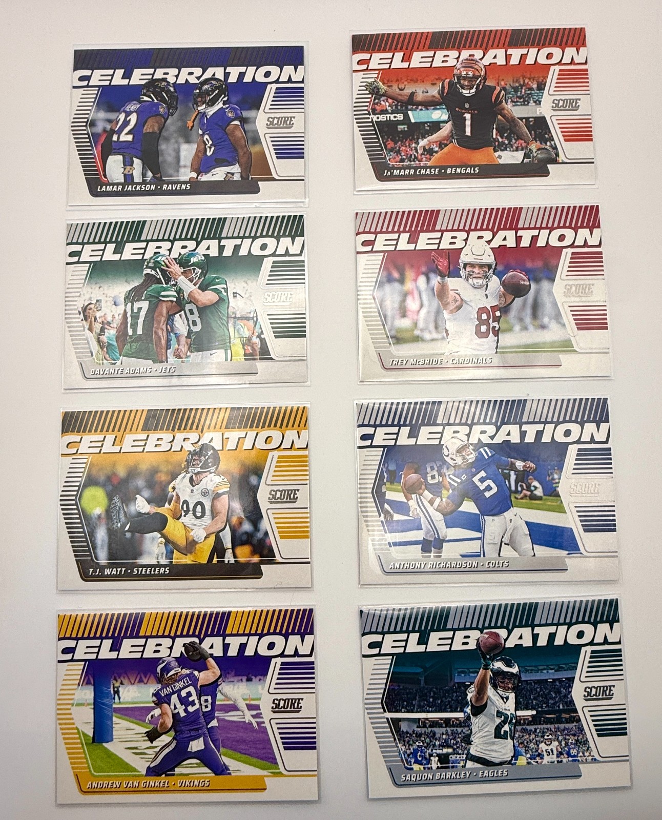 2025 Panini Score Football NFL Insert of CELEBRATION – You Pick! No Minimums!
