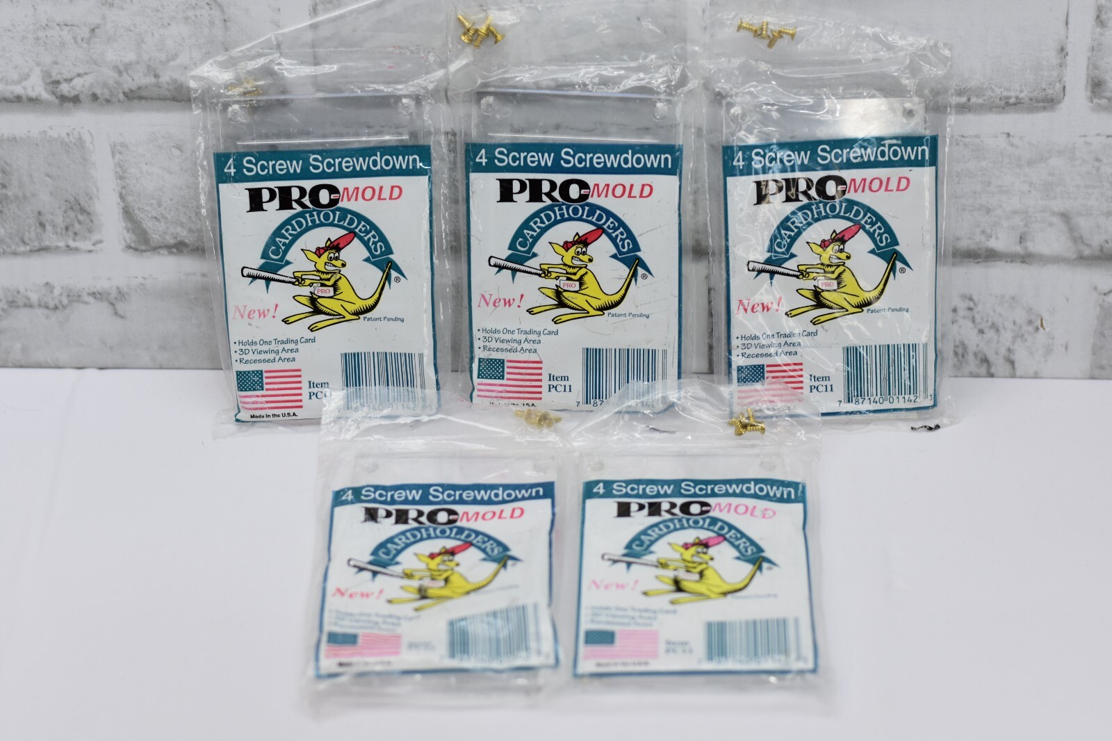 (5) Pro-Mold 20pt 4 Screw Recessed Card Regular Card Holder PC11