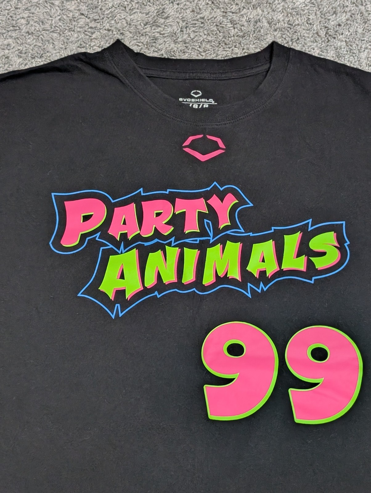 Party Animals #99 Evoshield Jersey Shirt Large Banana Ball Savannah Bananas