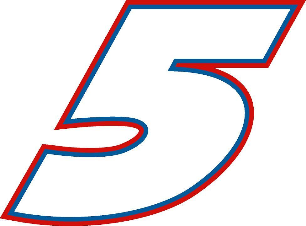 NEW FOR 2026 #5 Kyle Larson Racing Sticker Decal – Sm thru XL – various colors