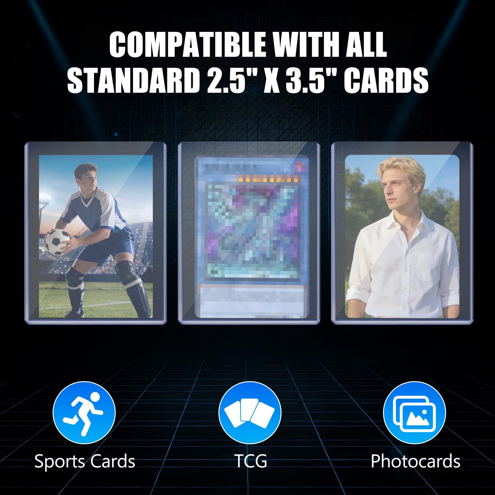 200 Top Loader Thick Card Load Holder Storage for Trading Cards Sports Soft Penn