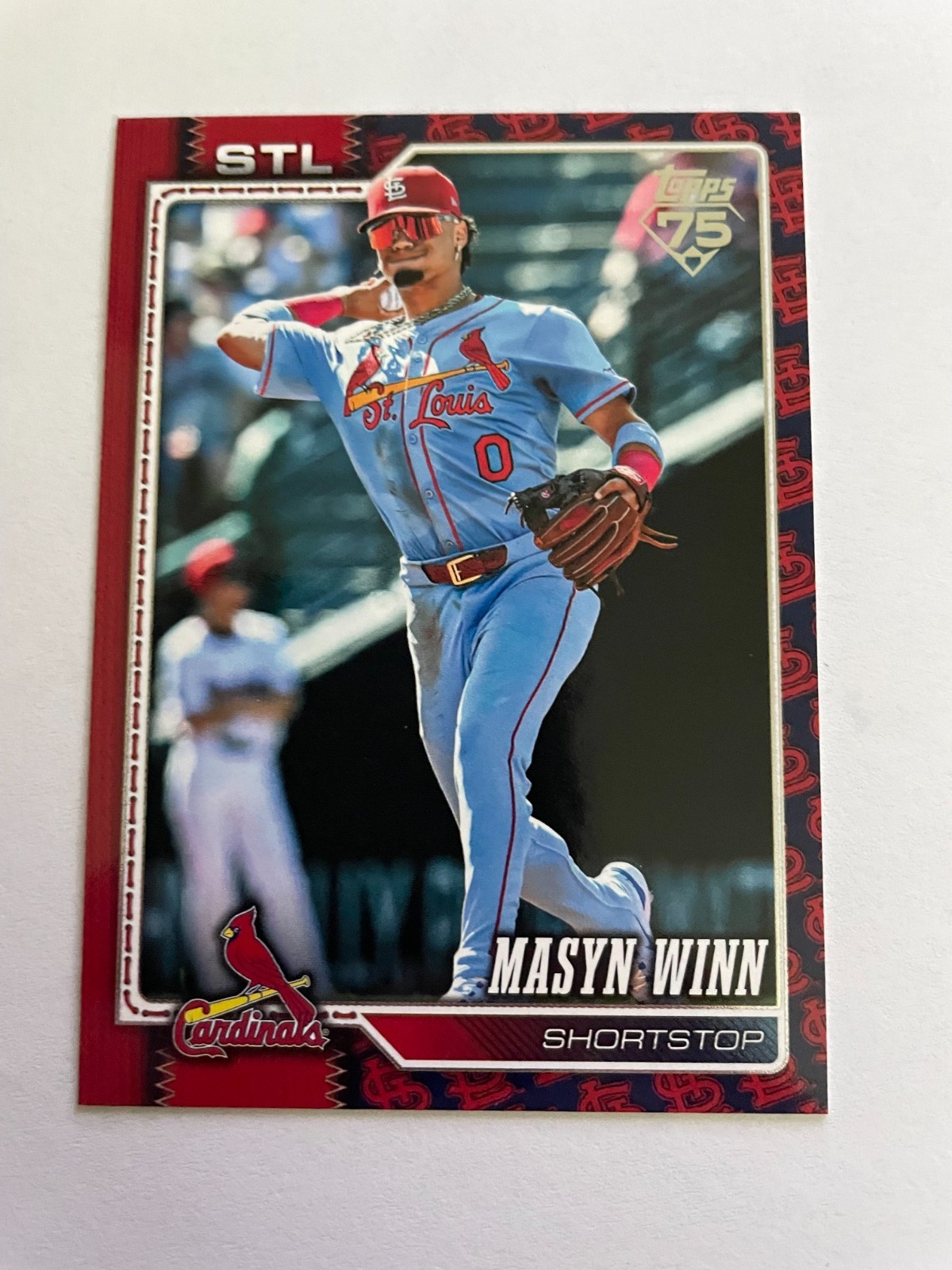 2026 Topps Series Two Masyn Winn #526 Team Color Variation Border Parallel SP