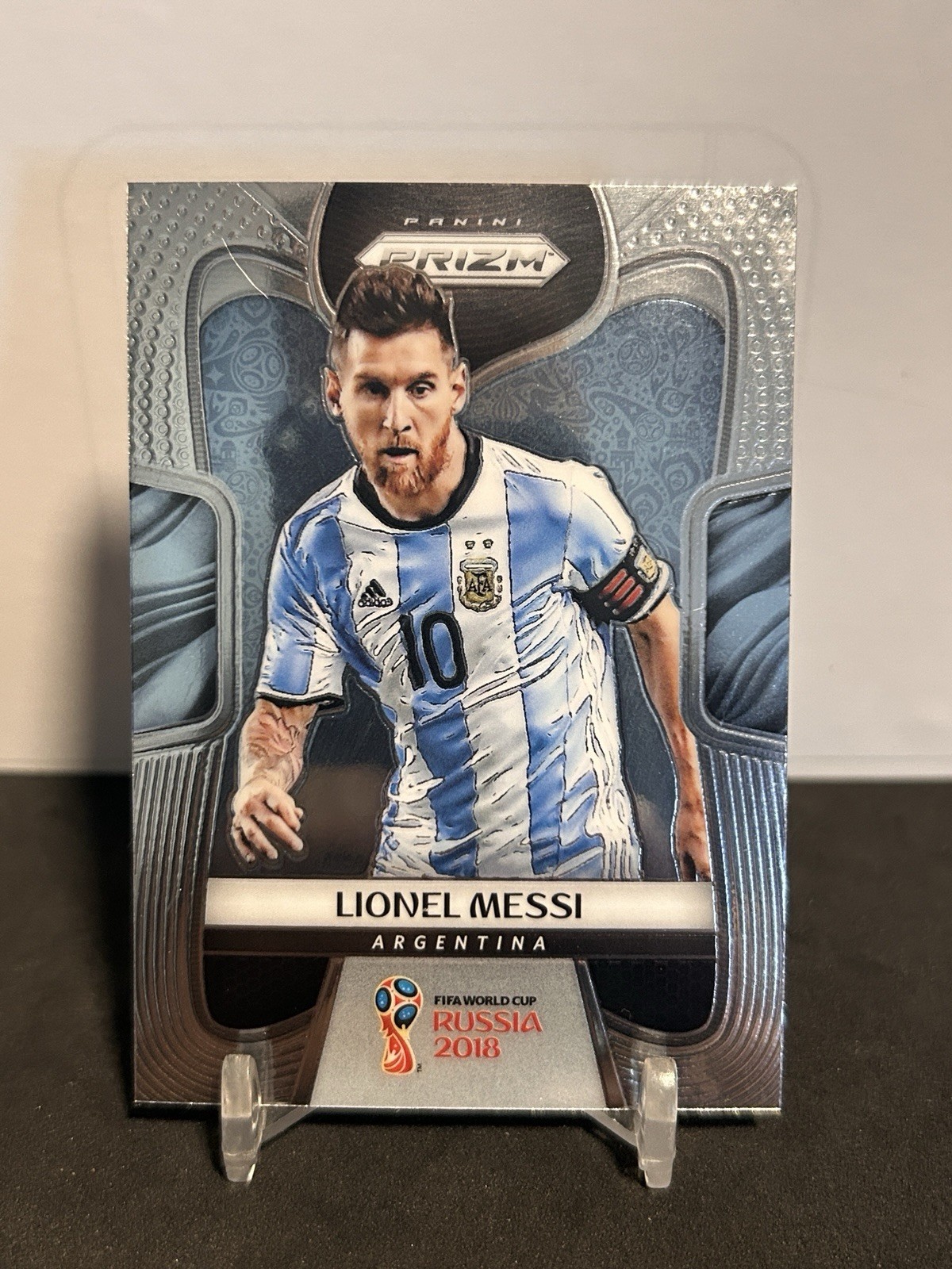 Panini 2018 Prizm World Cup Soccer Lionel Messi #1 Argentina Base Set Card – NM
