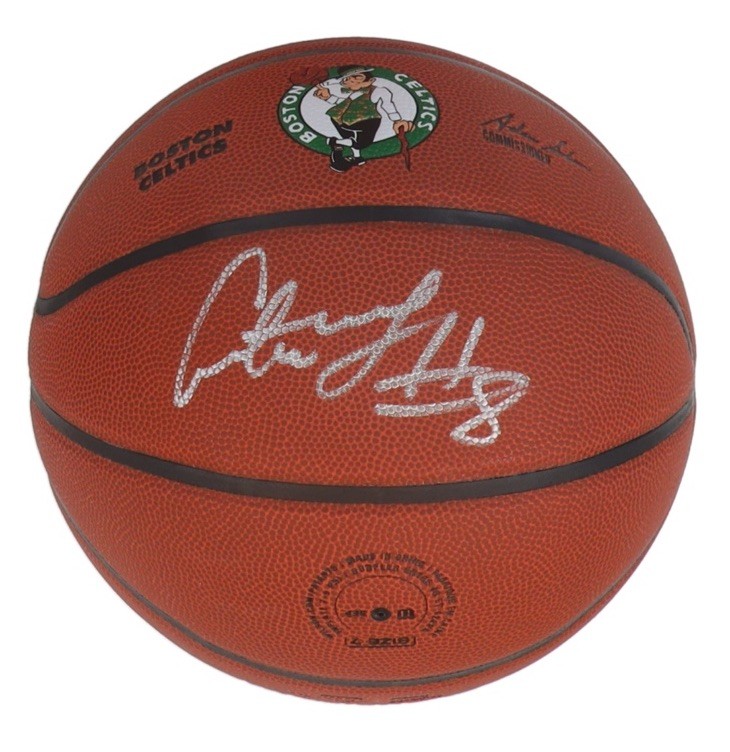 Antoine Walker Signed Wilson Boston Celtics Logo NBA FS Basketball SCHWARTZ COA