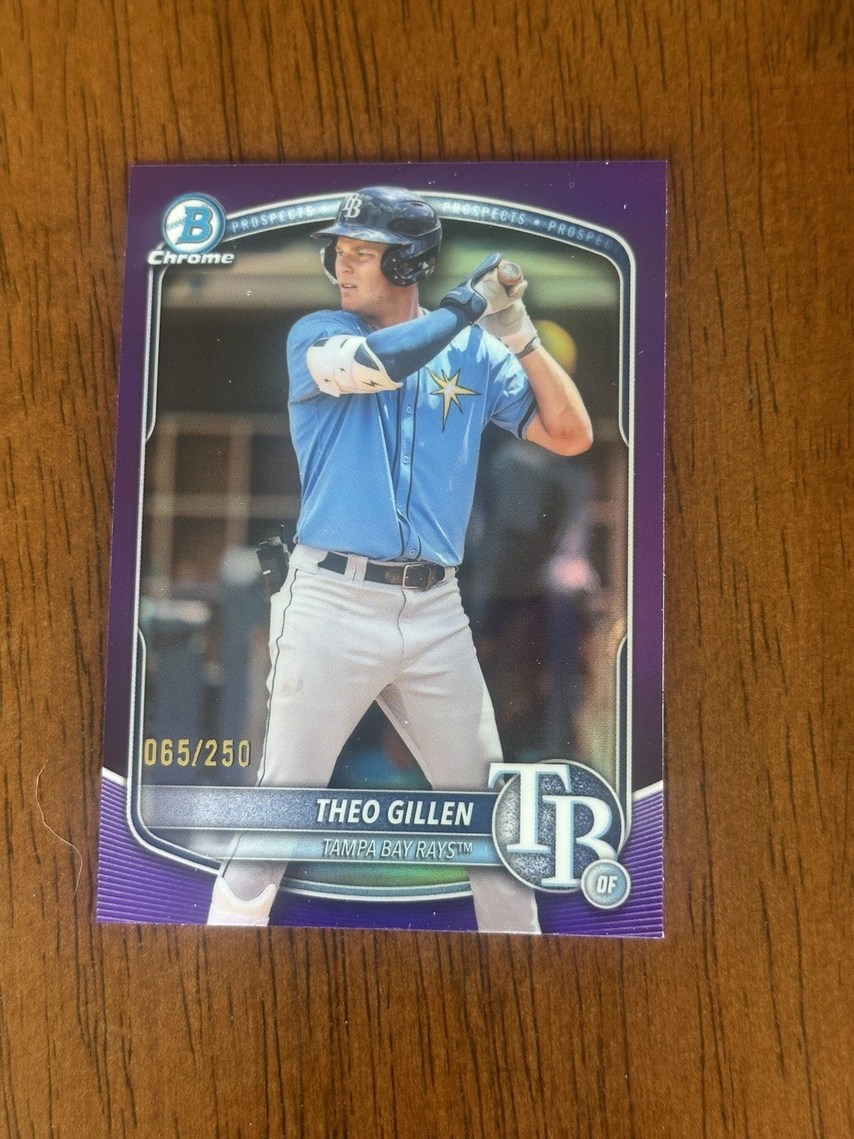 2025 Bowman Draft Theo Gillen Purple Refractor /250 QTY AVAIL RAYS