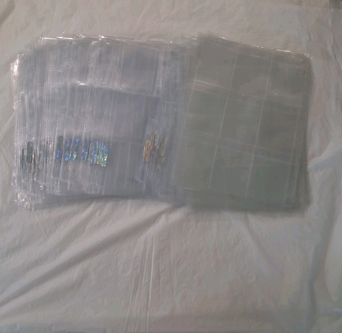 Lot of 100 9 POCKET PAGES Sheets for 3 Ring binder sports cards trading cards