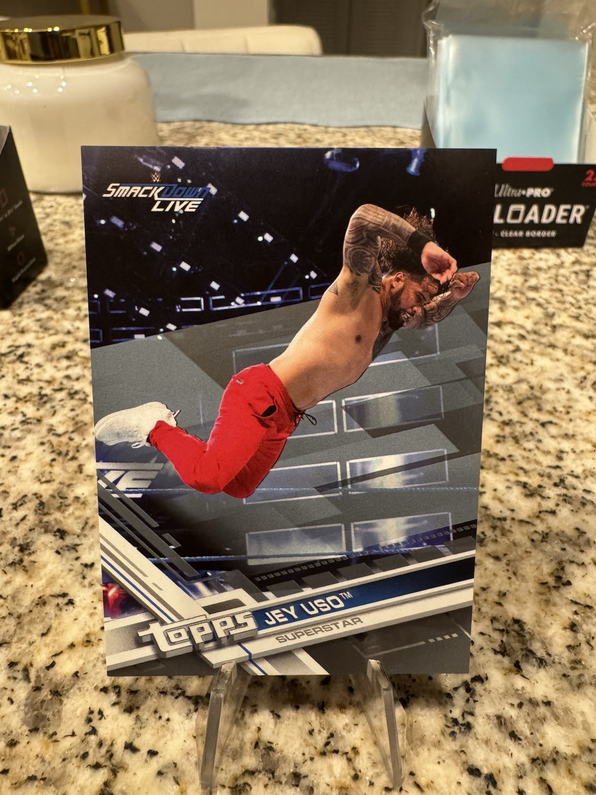 Jey Uso WWE Topps 2017 Then Now Forever Silver Card /25