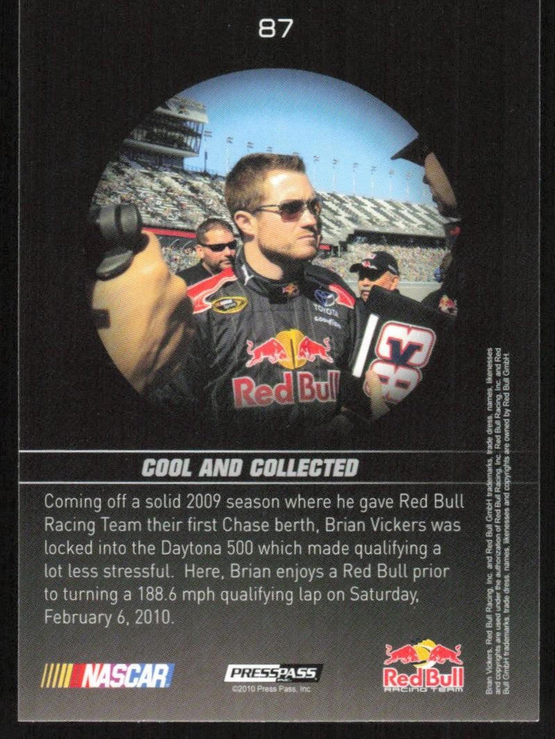 Brian Vickers 2010 Press Pass Premium # 87 A Day in the Life