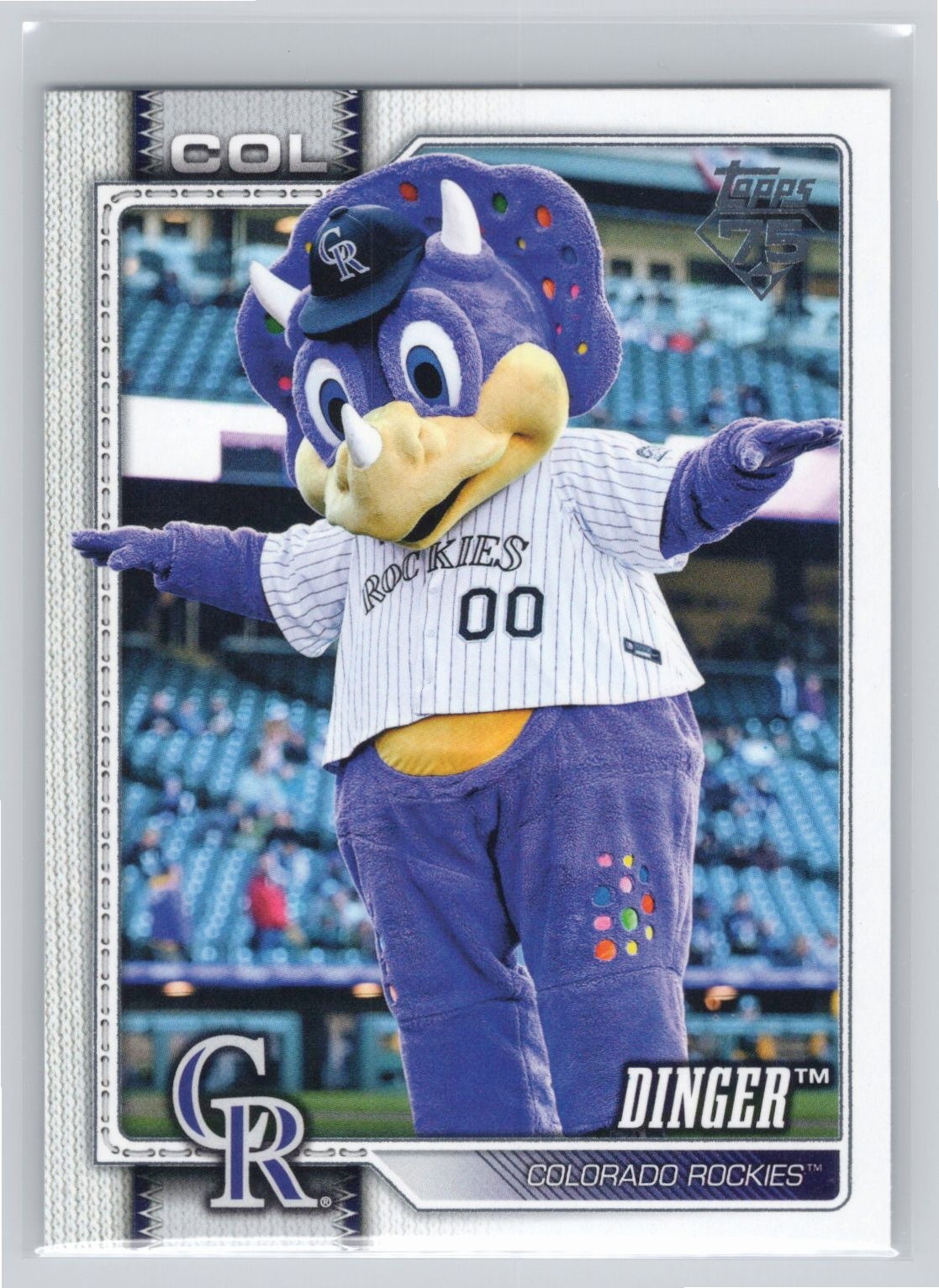 2026 Topps #M-4 Dinger Mascots Colorado Rockies