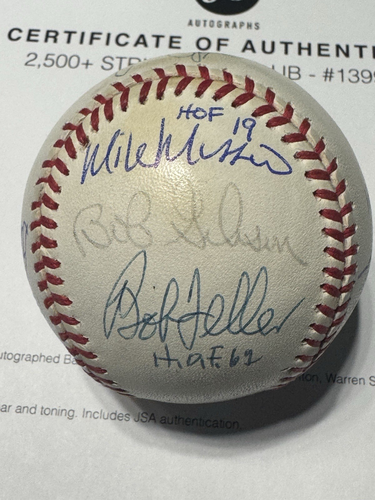 2500 strikeout club signed baseball