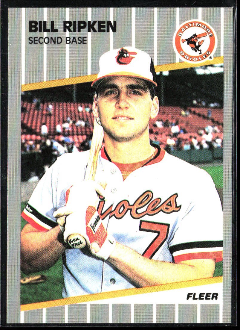 1989 Fleer Bill Ripken Rookie FF Error Error Card