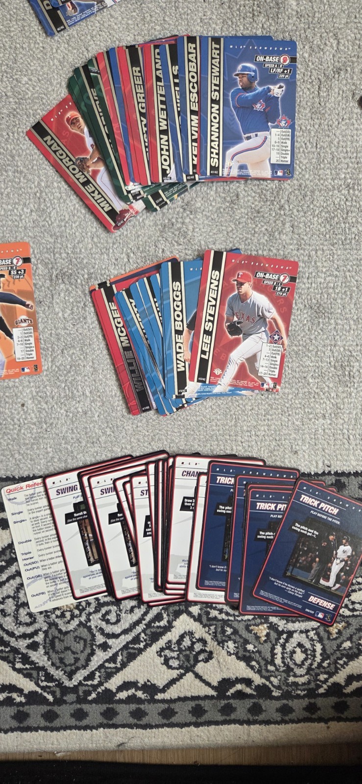 2000 MLB Showdown 1st Edition Non-Holos (305-462) Plus Strategy Cards. You Pick