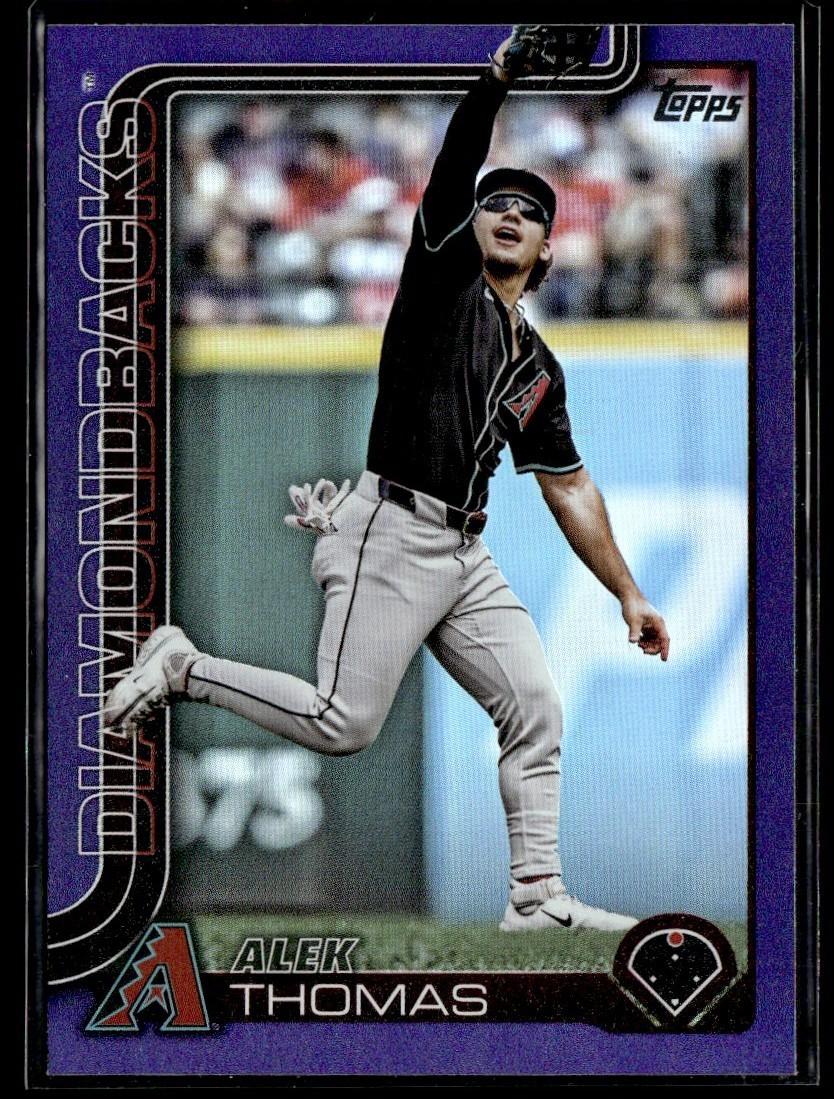 2025 Topps Series 2 Purple Foil Alek Thomas /250 Diamondbacks #428