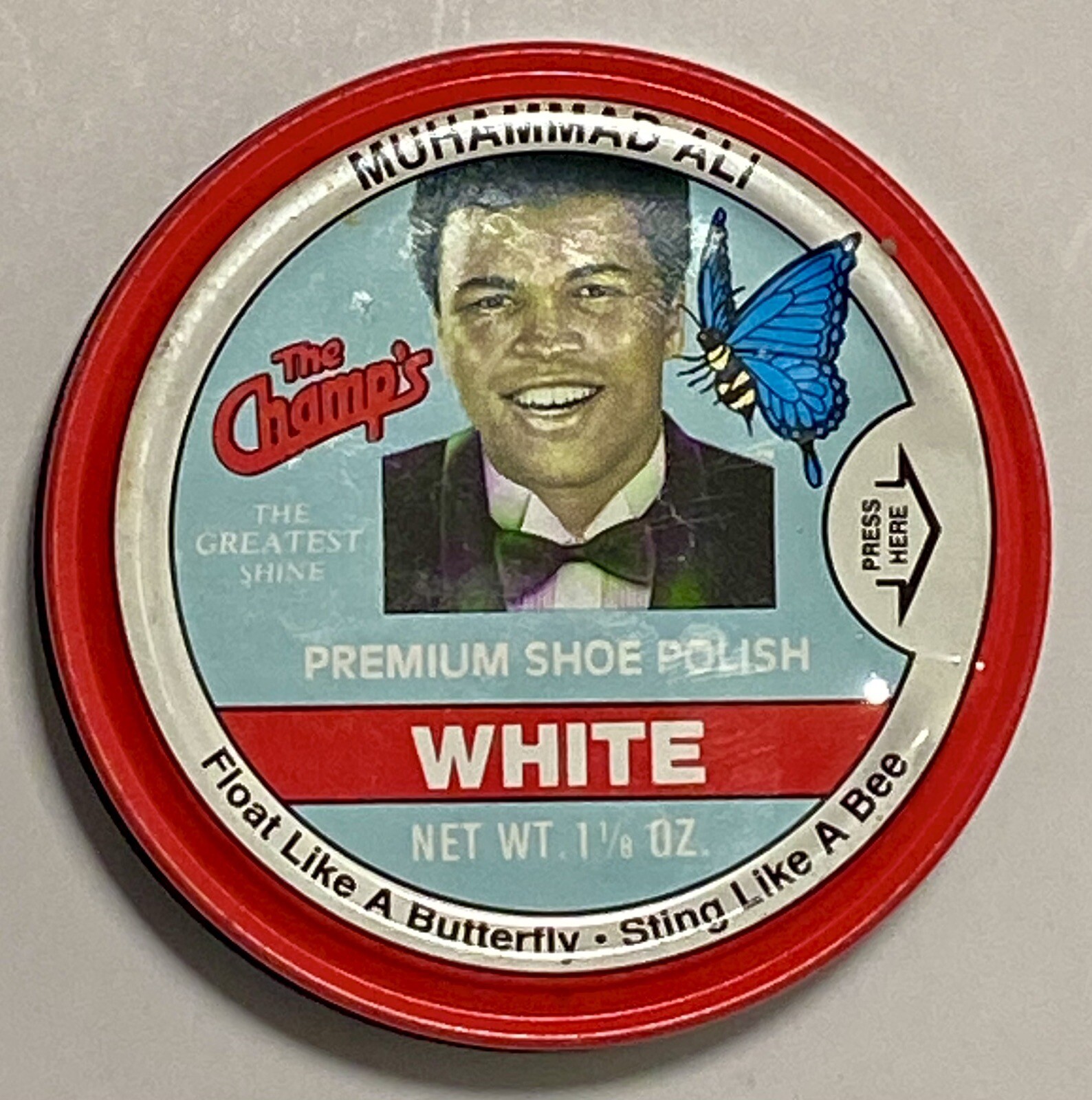 Muhammad Ali The Champs Premium White Shoe Polish New 1/8 Oz.