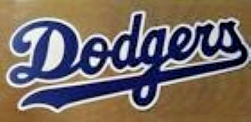 HUGE LOS ANGELES DODGERS IRON-ON PATCH – 4.5″ x 10.5″