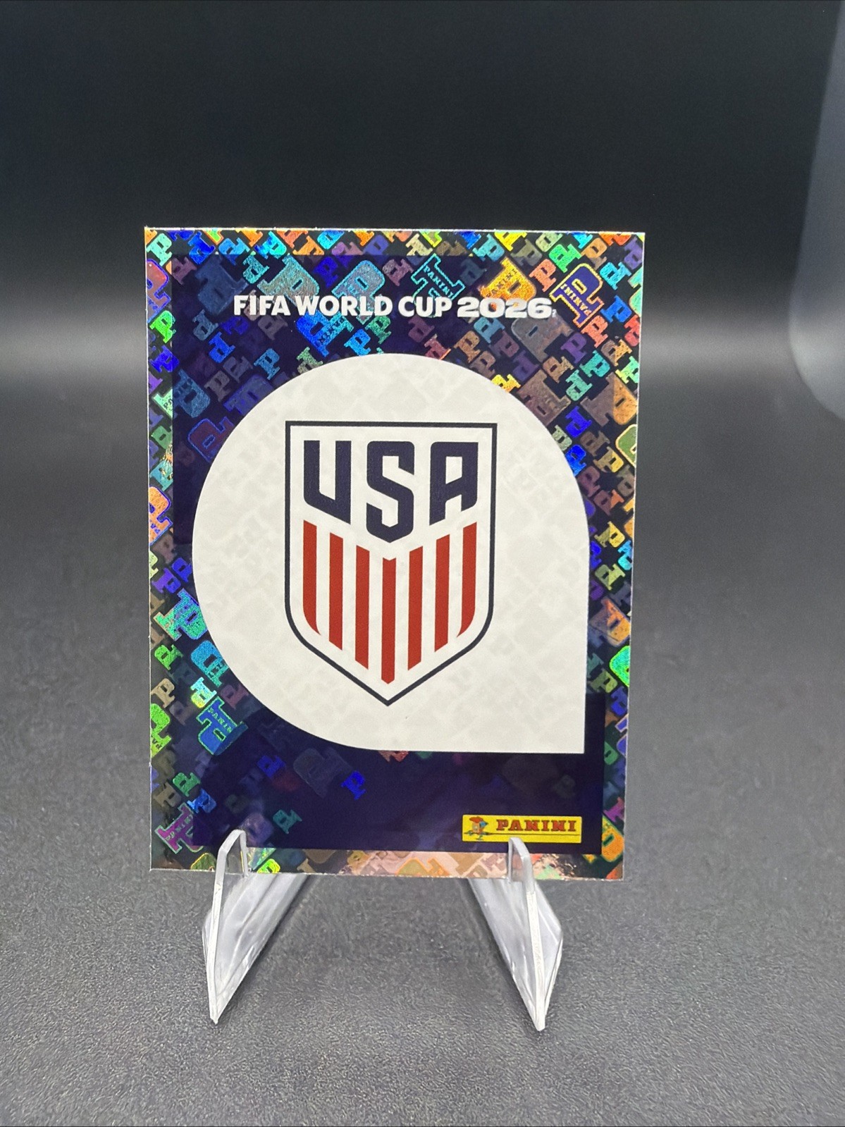 2026 Panini FIFA World Cup Sticker Foil Team Logo USA #USA1 iCollect Code