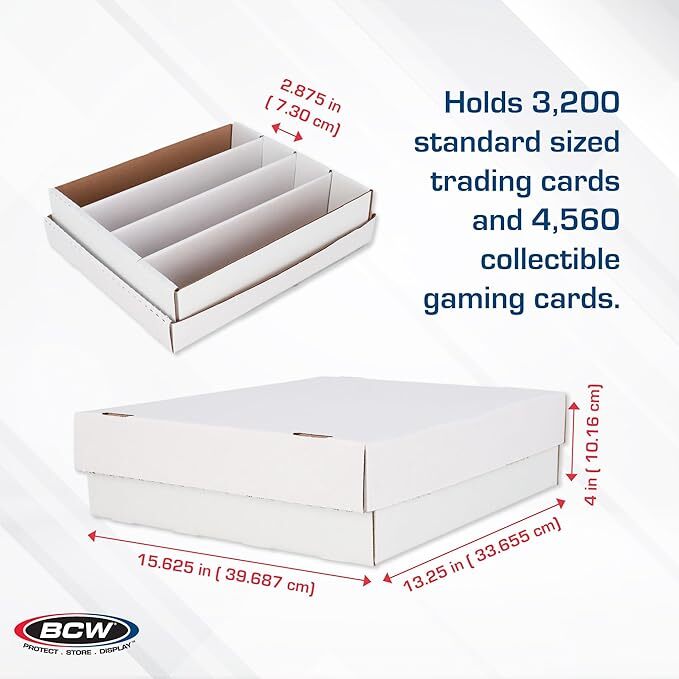 BCW Monster Box: 5-Pack Premium Storage for Your Trading Card Collection