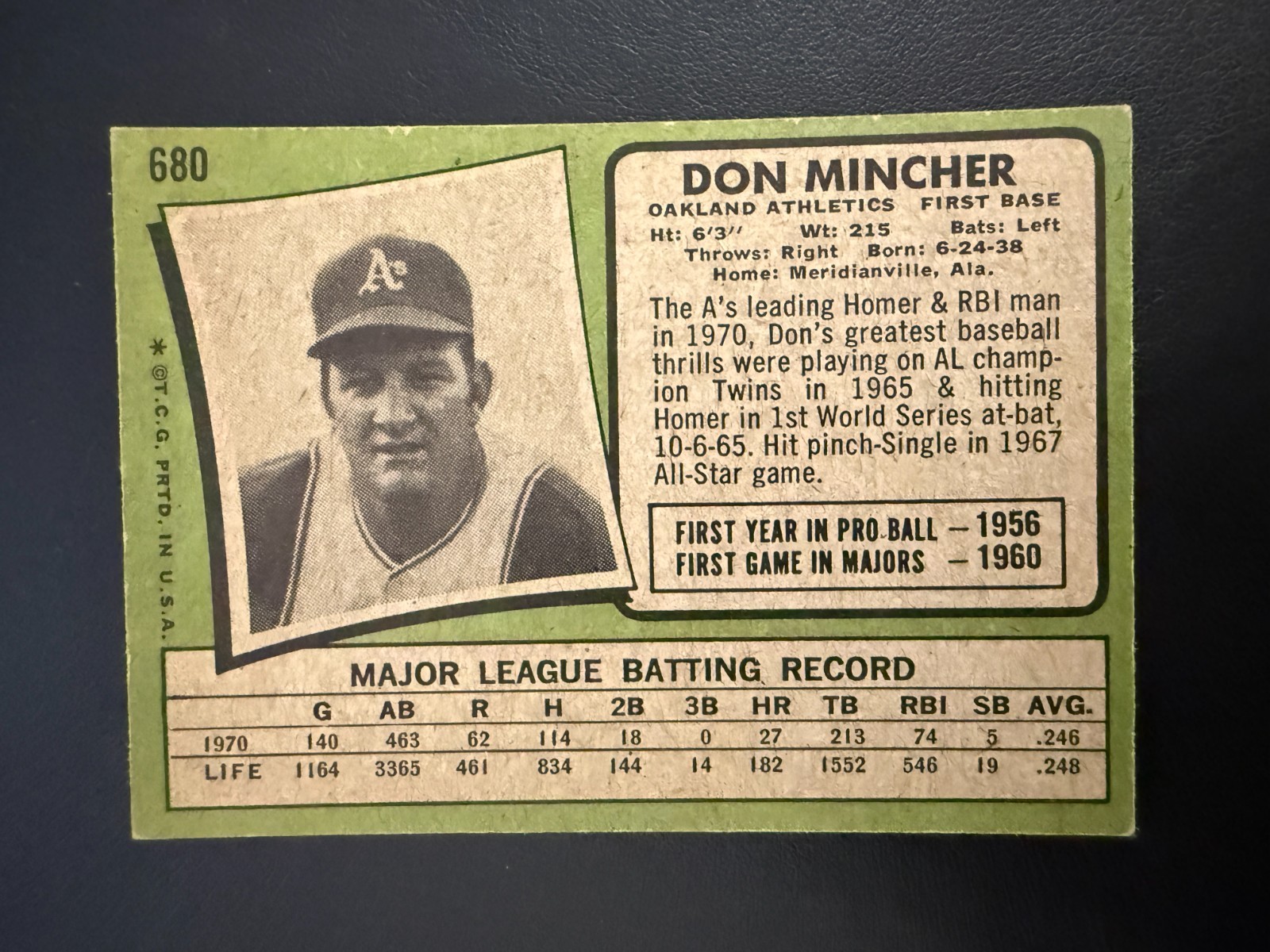 1971 Topps Baseball Cards – Singles – You Pick (Card #s 431-752) – Free Shipping