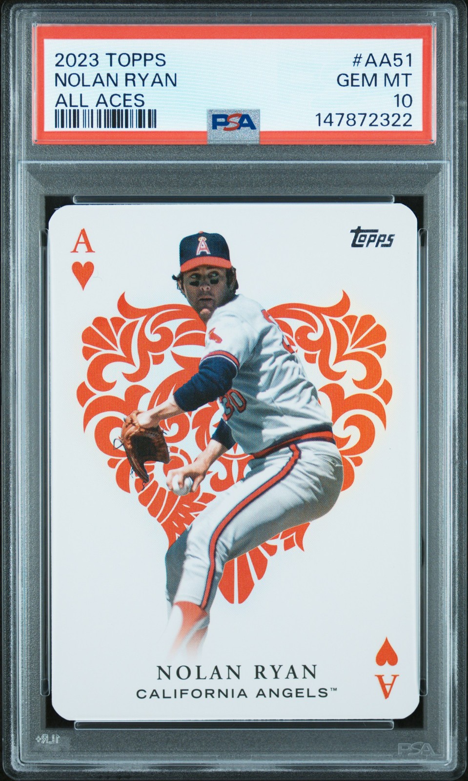 2023 TOPPS ALL ACES UPDATE #AA51 NOLAN RYAN PSA 10