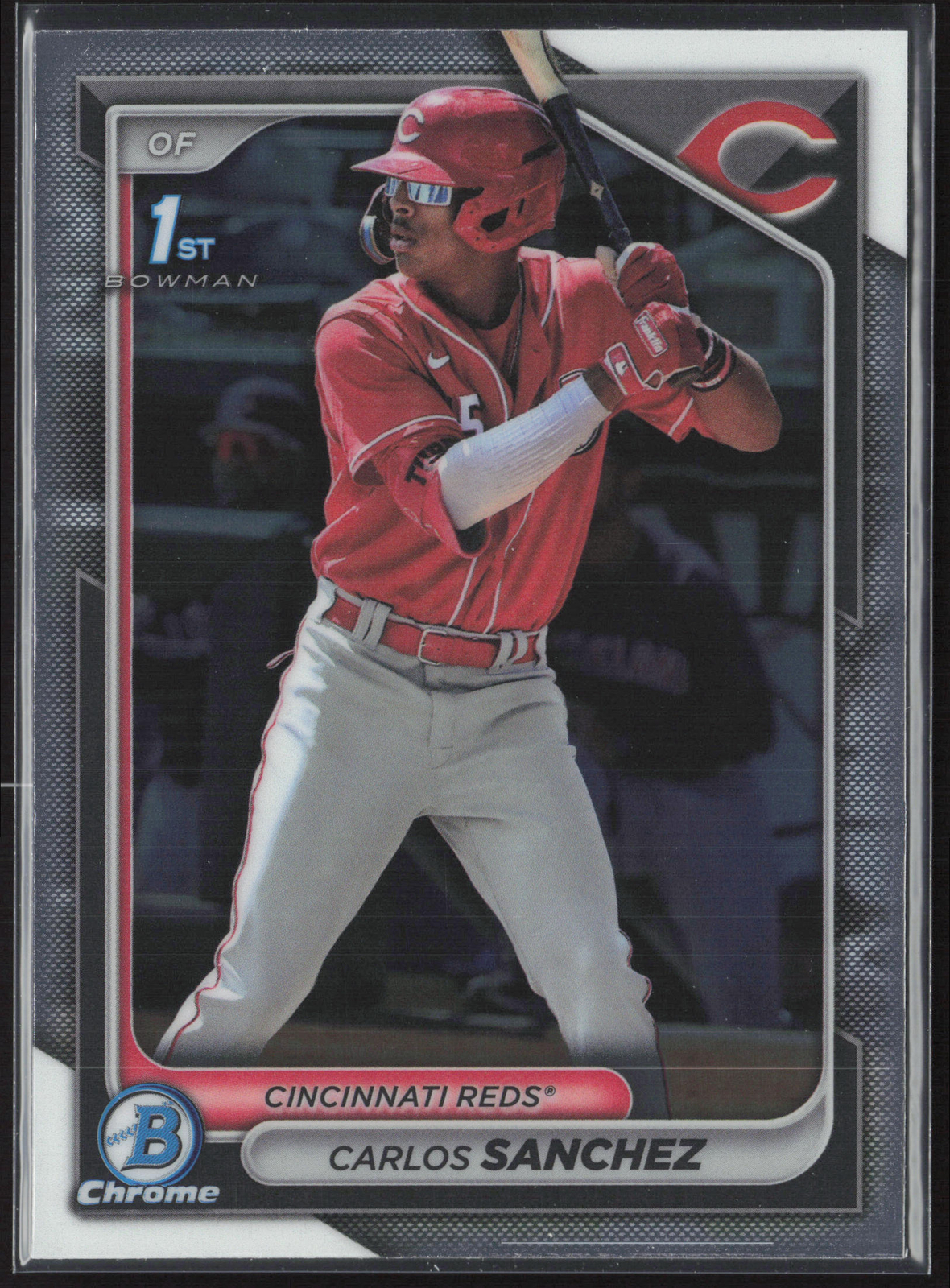 2024 Bowman Carlos Sanchez BCP-25 1st Chrome | Cincinnati Reds