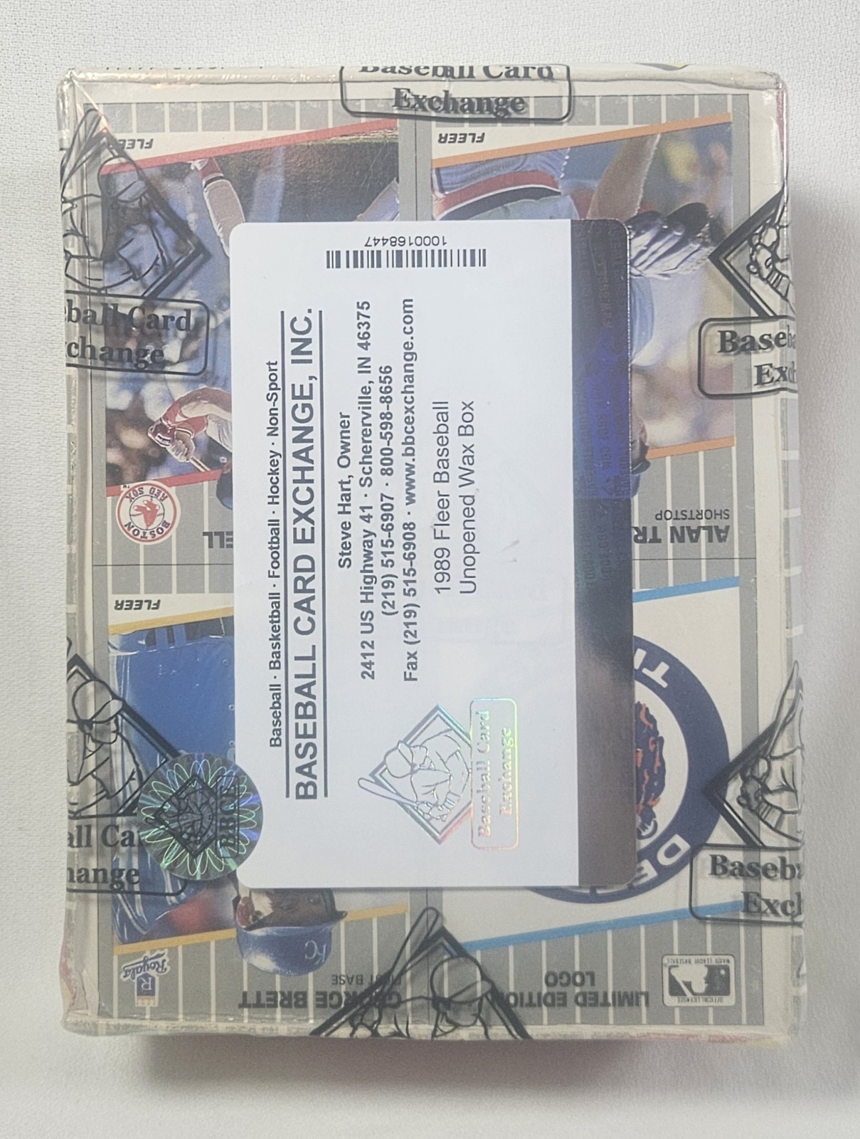 1989 Fleer Baseball Unopened Wax Box BBCE Wrapped, Sealed & Authenticated