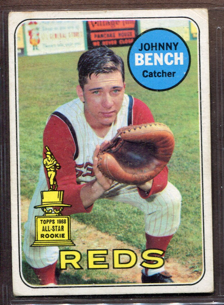 1969 Topps Set-Break # 95 Johnny Bench VG-VGEX (crease) *JAYSACE*