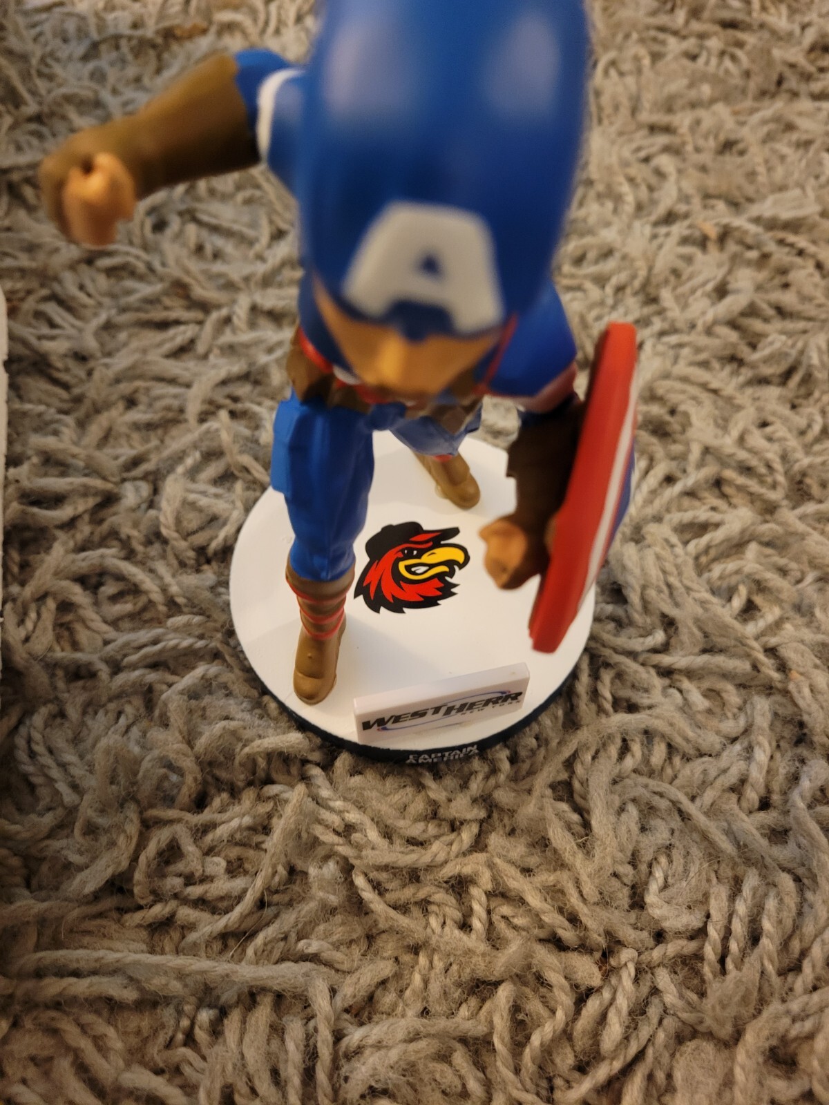 ROCHESTER RED WINGS MARVEL CAPTAIN AMERICA SGA BOBBLEHEAD!