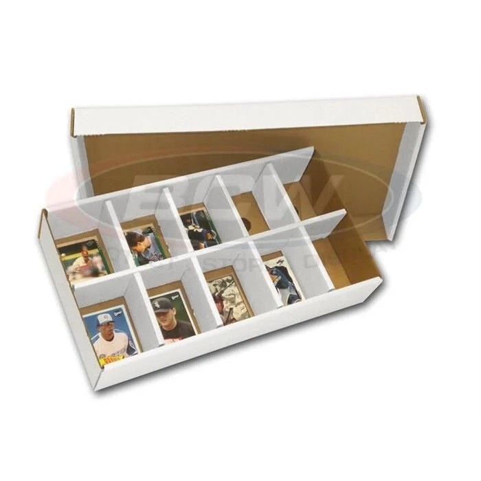 BCW Slotted Shoe Box 10 Cells Cardboard Lid Sorting Cards MTG Pokemon Storage