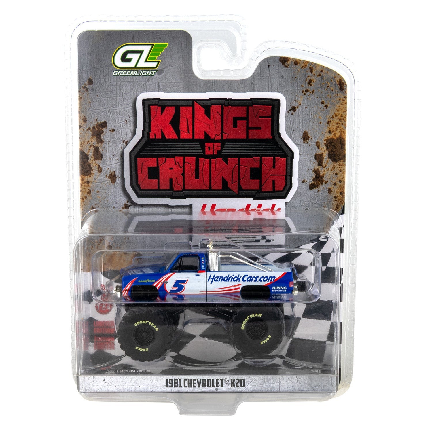 Kyle Larson HendrickCars 1:64 1981 Chevrolet K20 Monster Truck Diecast