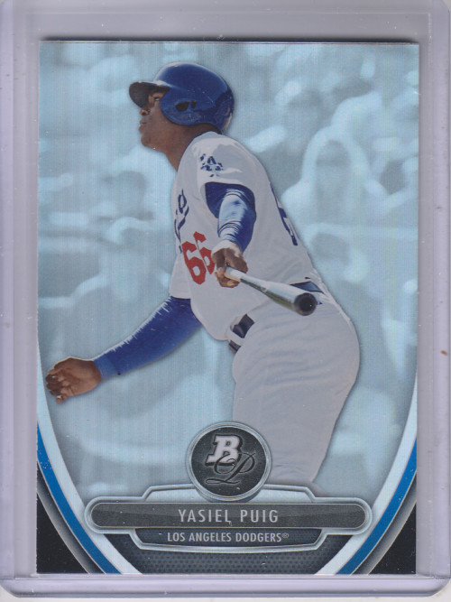 2013 Bowman Platinum Prospects #BPP49A Yasiel Puig RC Rookie Card
