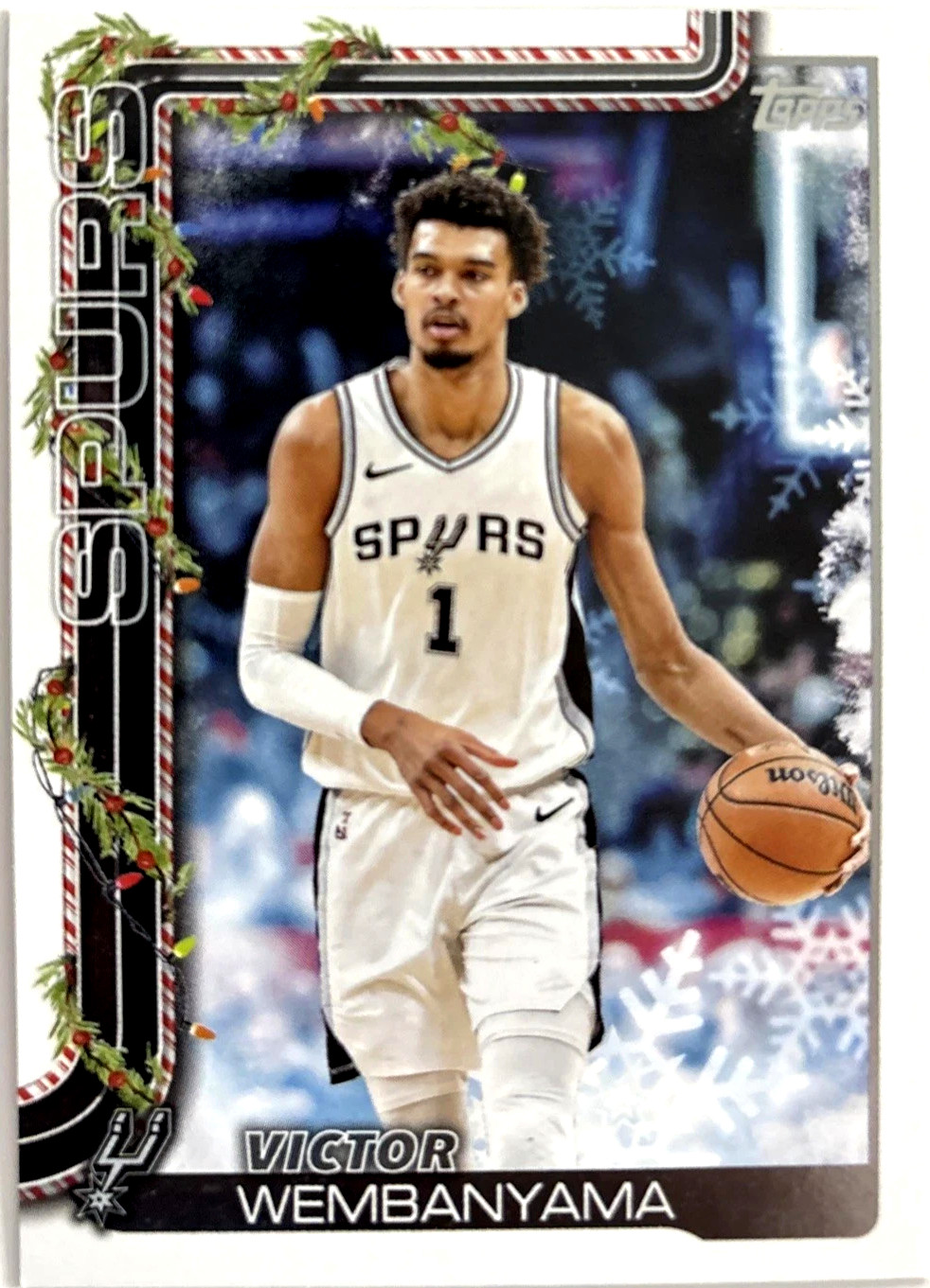 🏀🏀2025 Topps VICTOR WEMBANYAMA WREATH Variation San Antonio Spurs🏀🏀