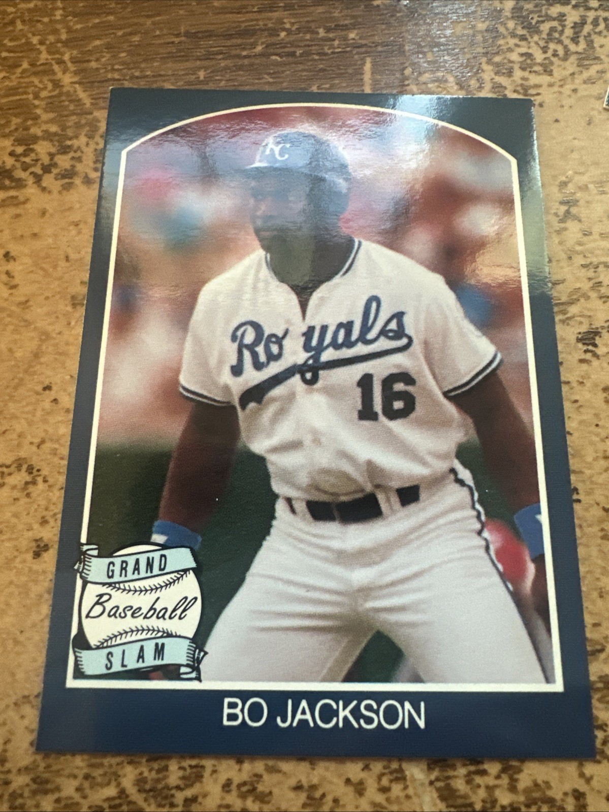 1989 Grand Slam DARK BLUE #NNO Bo Jackson ON BASE Kansas City Royals NMMT Promo