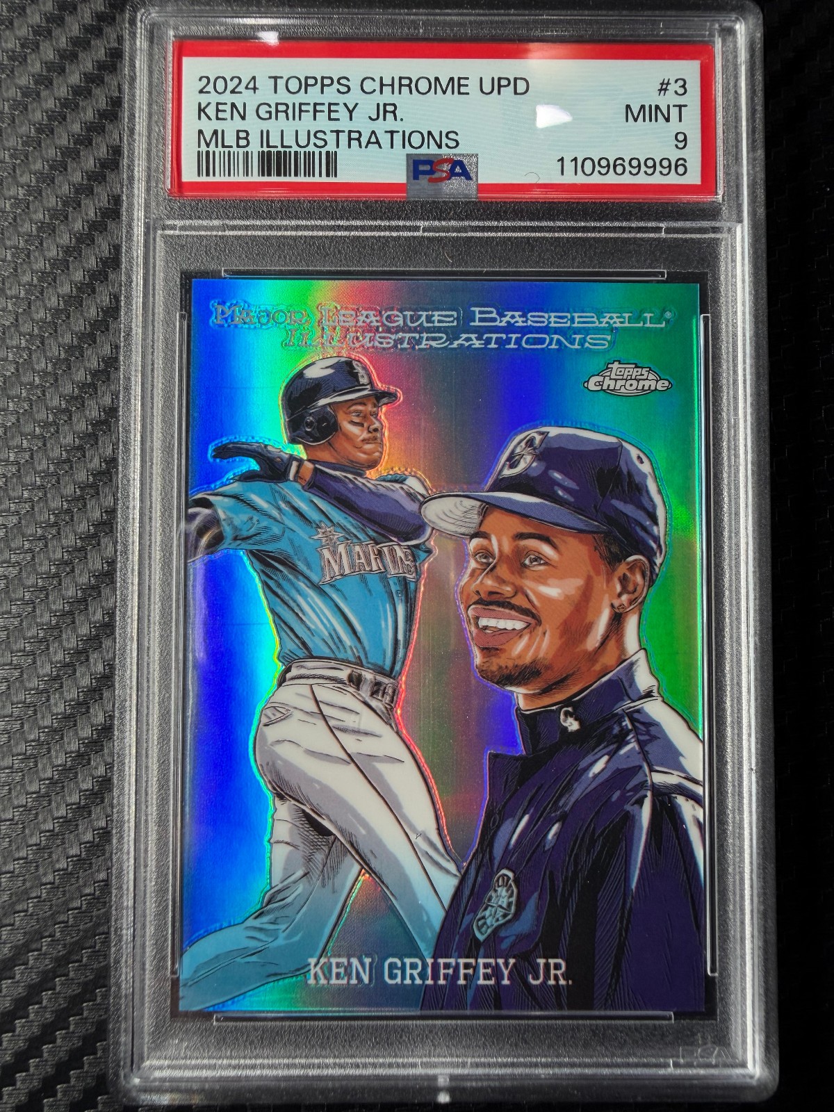 2024 Topps Chrome MLB Illustrations Ken Griffey Jr. #MLBI-3 PSA 9