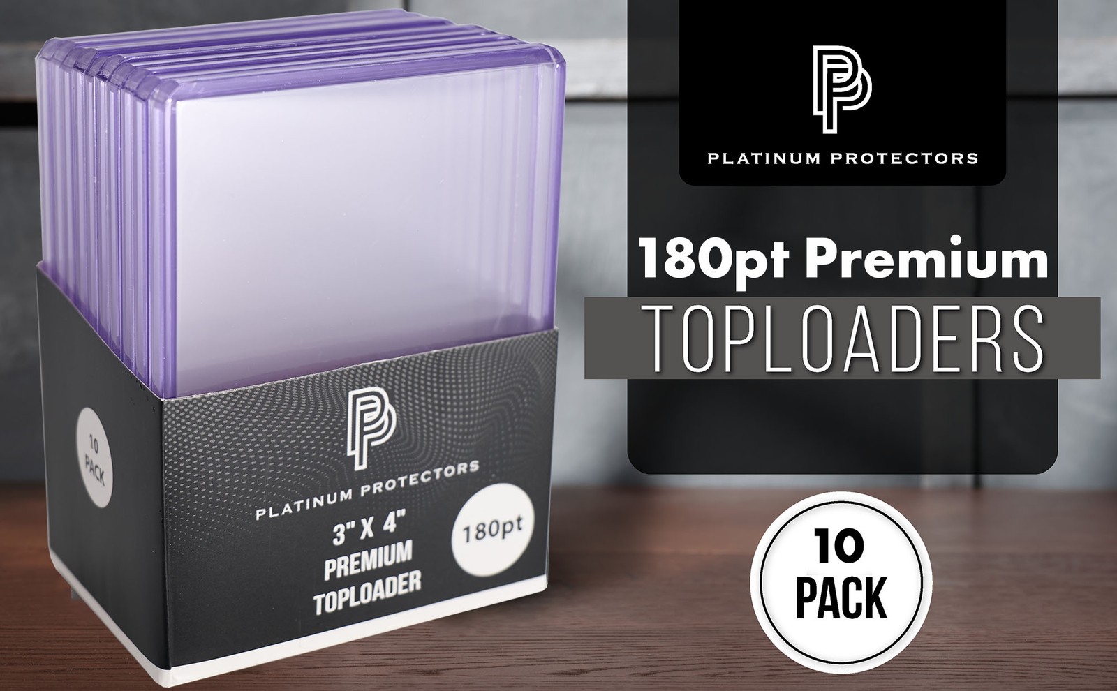 500 – 180pt Top Loaders Full Case Platinum Protectors Premium Thick Toploaders