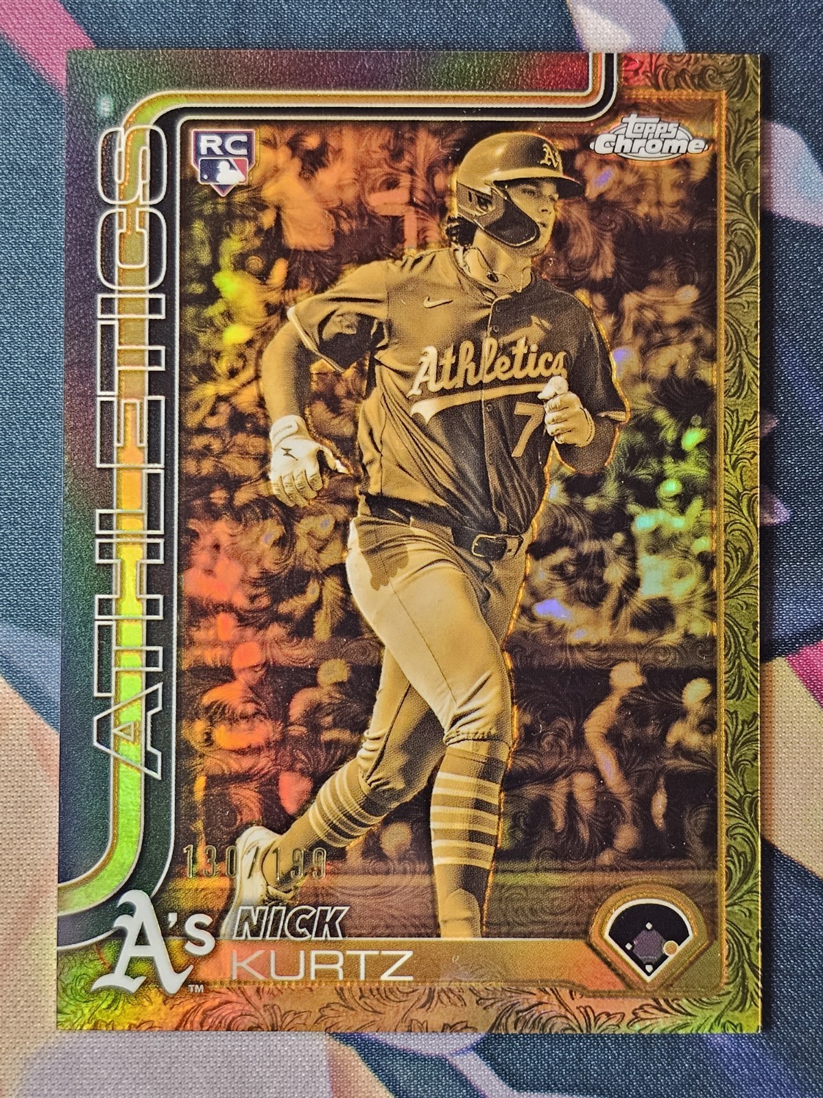 2025 Topps Gilded Collection NICK KURTZ #CG-1 Cast in Gold – Athletics RC /199