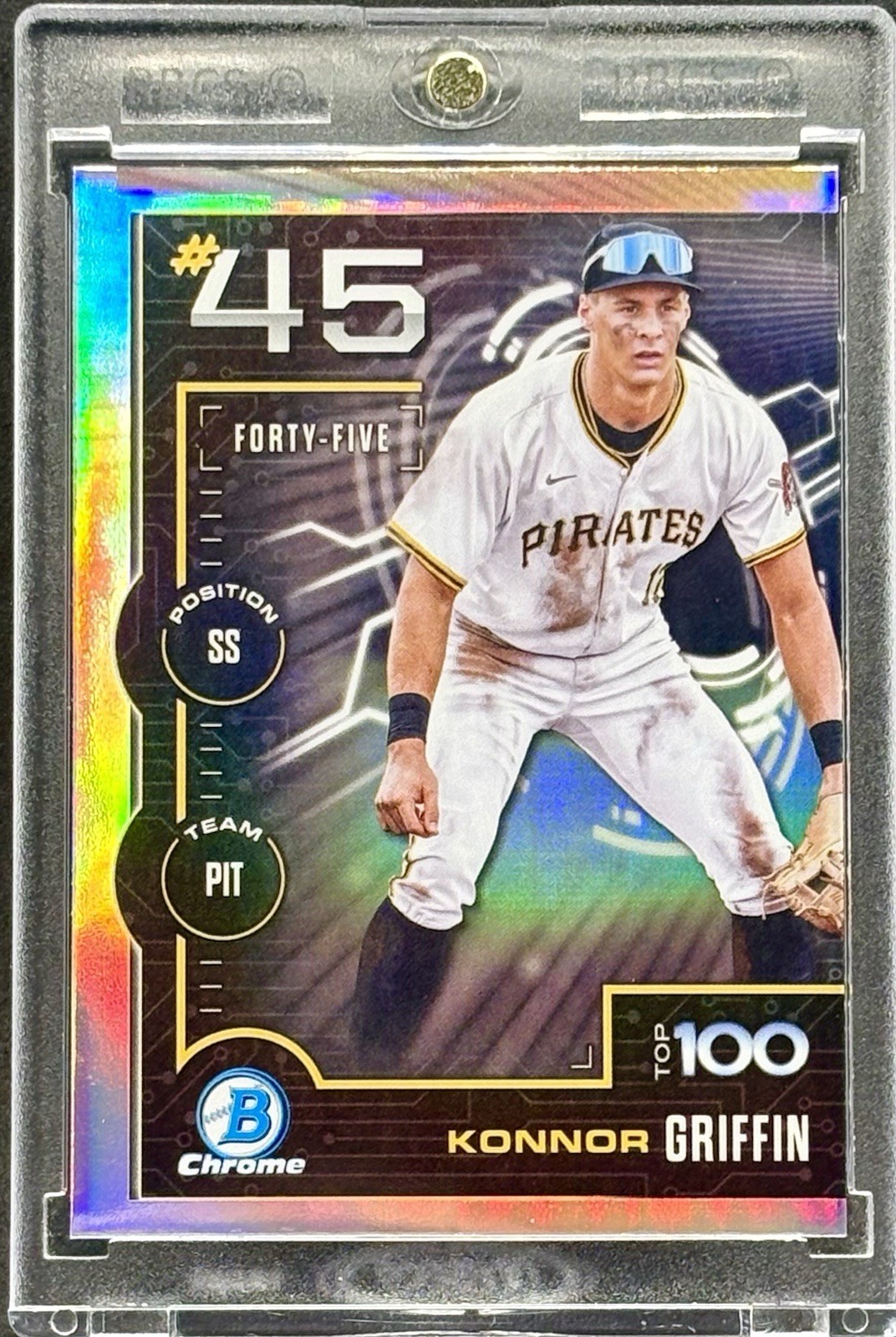 Konnor Griffin RARE ROOKIE REFRACTOR INVESTMENT CARD TOPPS PIRATES MINT