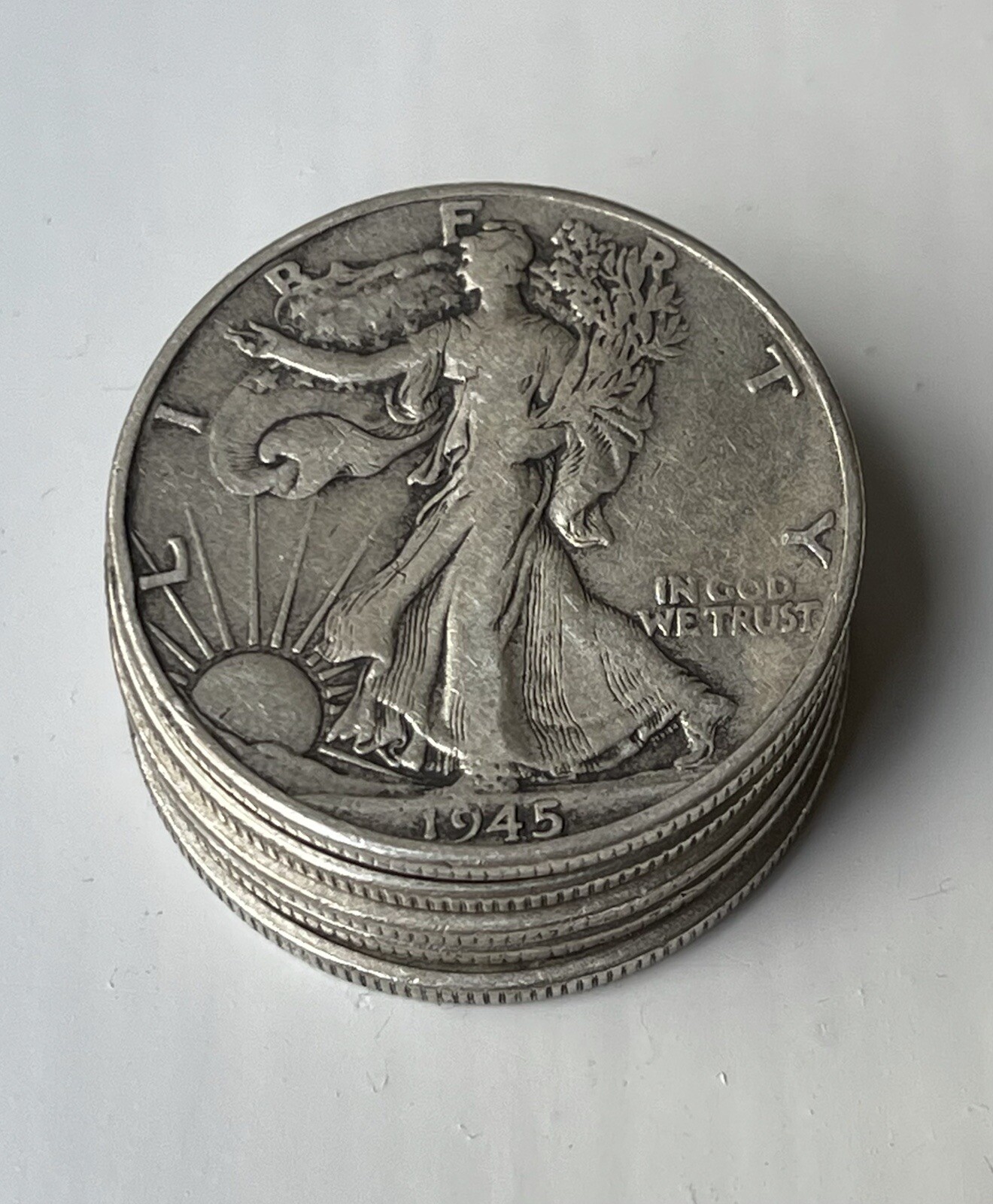 [Lot of 5] Walking +Lberty Half D0Ilar – 90% Siver – Chose How Many Lots of 5!
