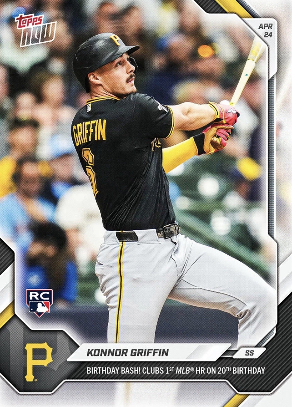 IN HAND Konnor Griffin – 2026 MLB Topps NOW – Card 115 RC 1st HR 20th Birthday